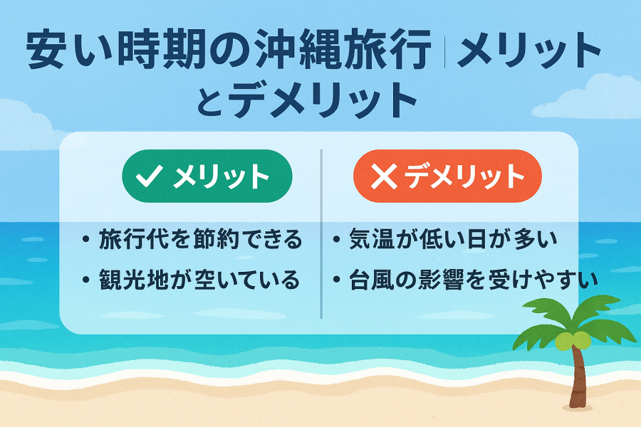 沖縄　安い時期　メリデメ